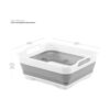 madesmart Lavabo plegable color grisblanco colección de_5