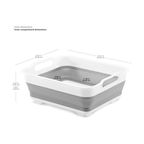 madesmart Lavabo plegable color grisblanco colección de_5