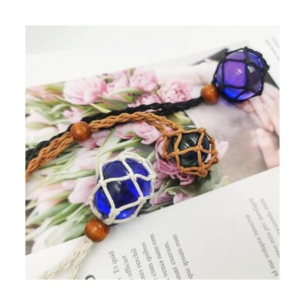 3 piezas de collar con cordón de piedra vacía para