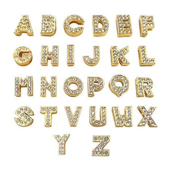 lyfLux 52 dijes deslizantes de letras de diamantes de