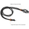 3 piezas de collar con cordón de piedra vacía para