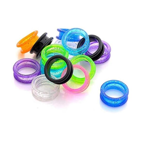 12 piezas de tijeras de silicona suave anillos de agarre