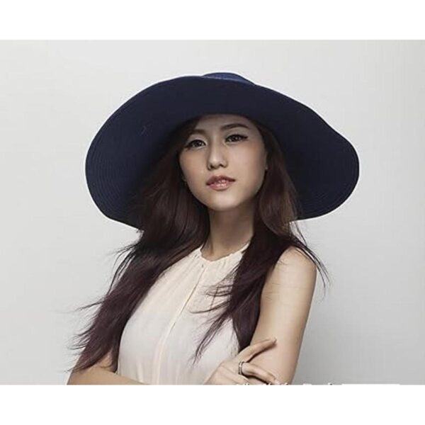 Nsstar sombrero para sol de verano con ala ondulada ancha_3