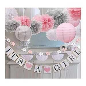 luckylibra Decoraciones para baby shower de bebé es una_1