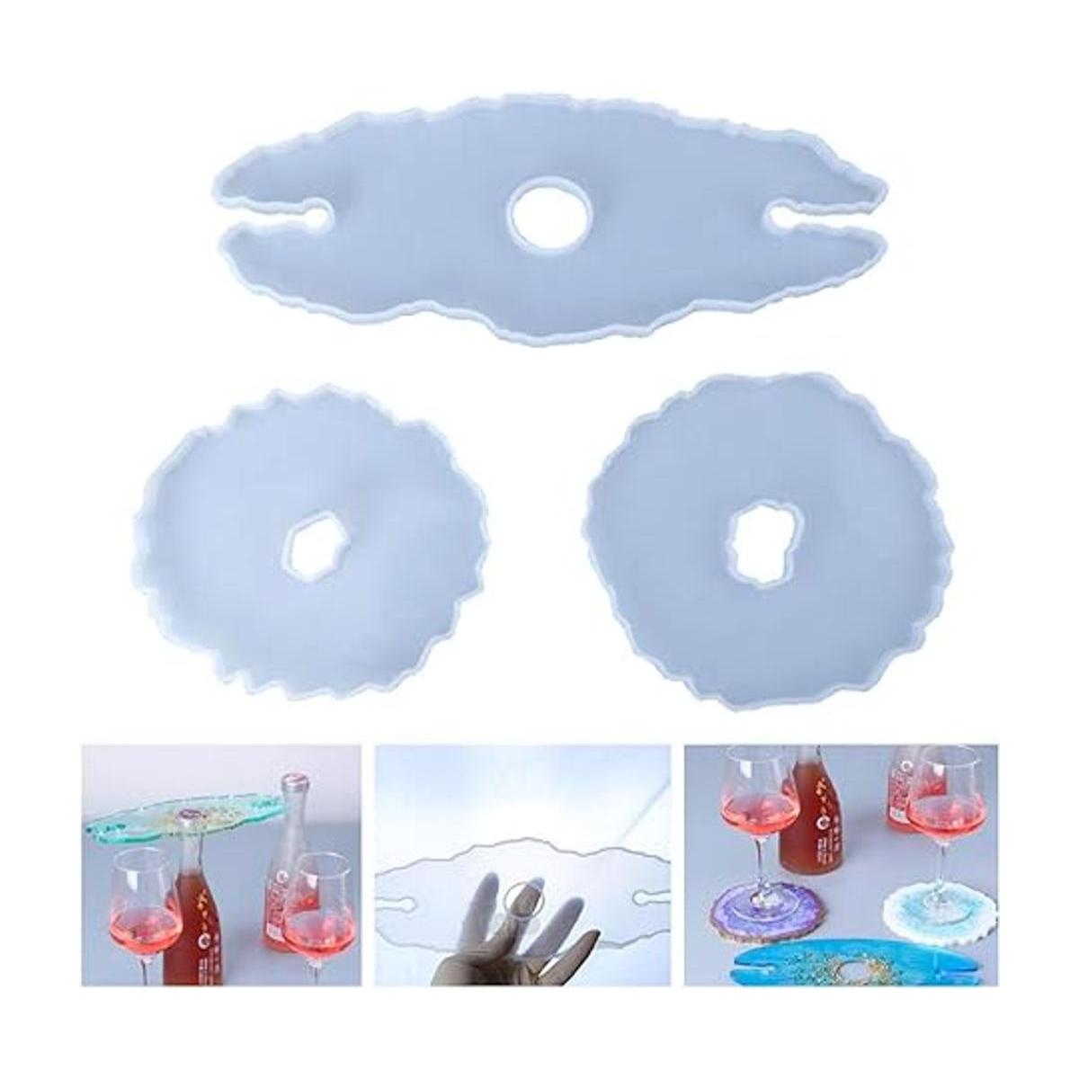 lnndong Molde de silicona de 3 piezas molde de soporte
