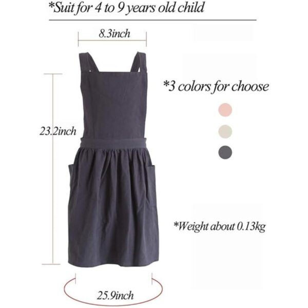 losofar Delantal de algodón para niños estilo japonés