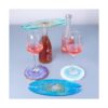 lnndong Molde de silicona de 3 piezas molde de soporte