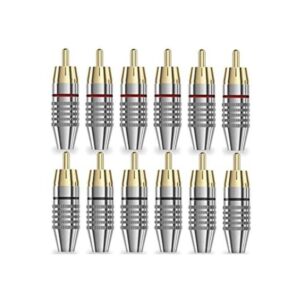 Conectores RCA para cable coaxial adaptador de audio_1