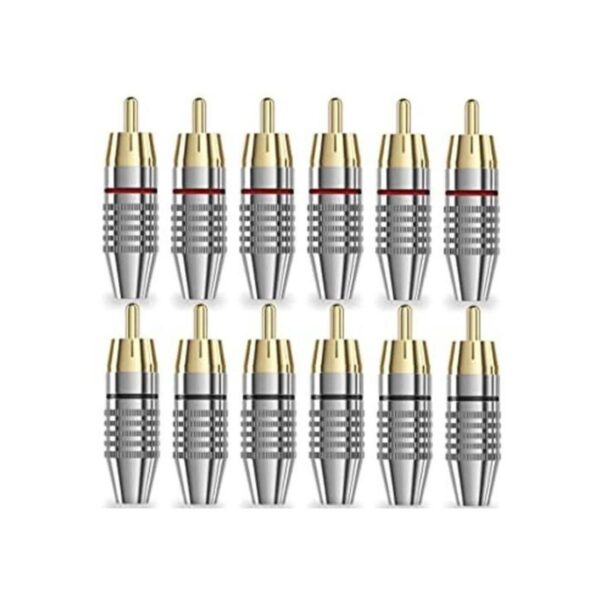 Conectores RCA para cable coaxial adaptador de audio_1
