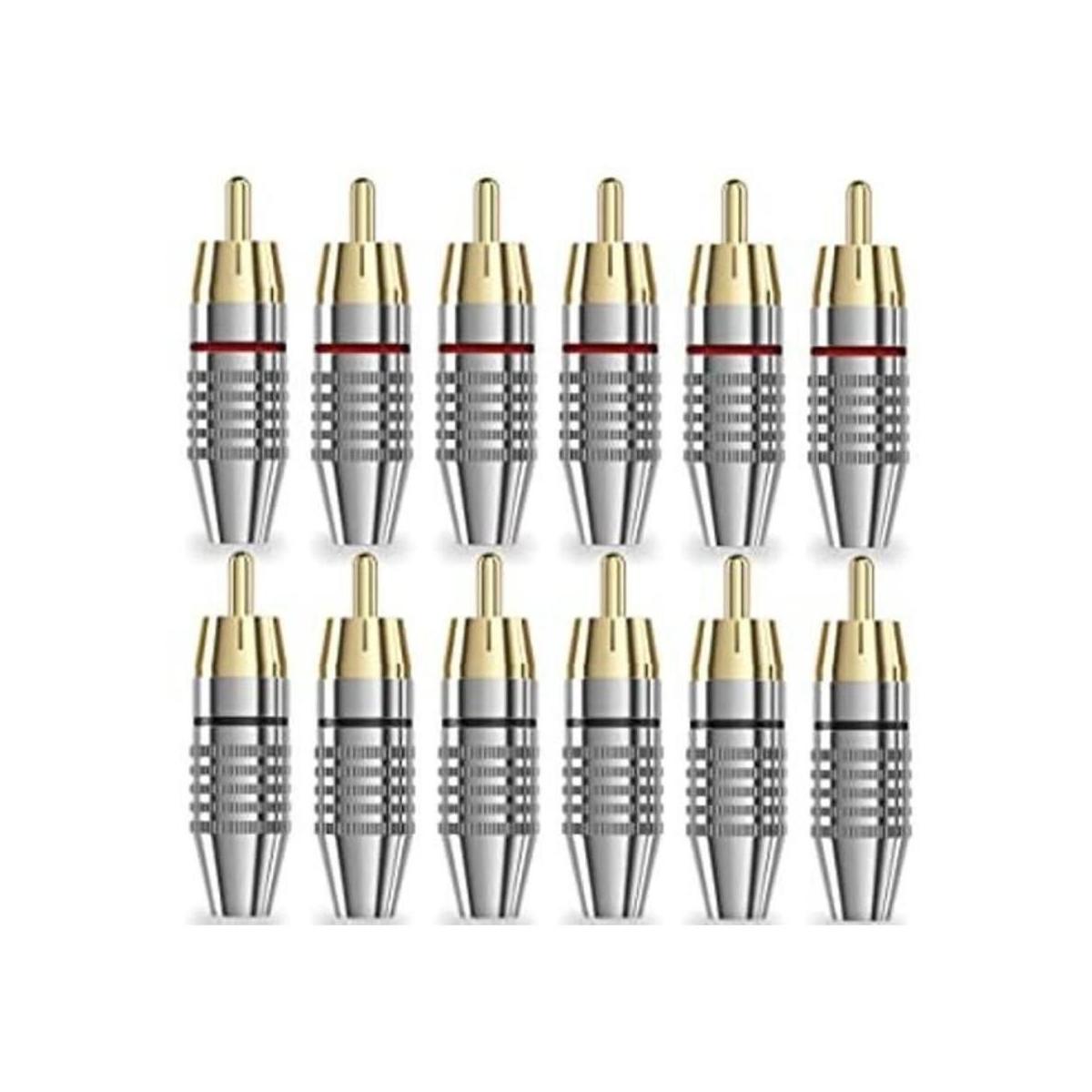 Conectores RCA para cable coaxial adaptador de audio
