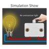 6 juegos de interruptores de luz eléctrica de color_6