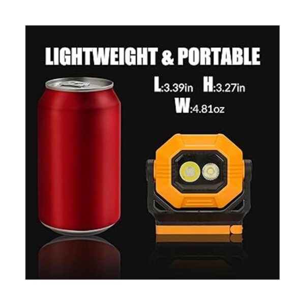 Luz de trabajo LED recargable luces magnéticas COB_4
