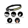 Linterna de faro faros LED recargables de 1200 lúmenes 2_2
