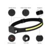 Linterna de faro faros LED recargables de 1200 lúmenes 2_5
