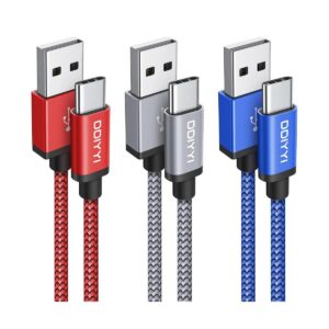 DDIYYI Cable USB tipo C largo de carga rápida 3 unidades