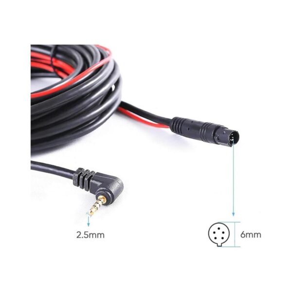 Dash Cam Cable de cámara trasera 23 pies 5 pines a