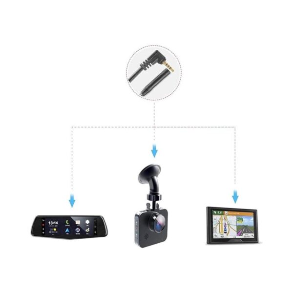 Dash Cam Cable de cámara trasera 23 pies 4 pines a