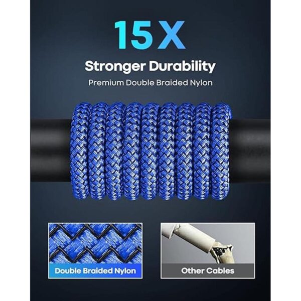 DDIYYI Cable USB tipo C largo de carga rápida 3 unidades