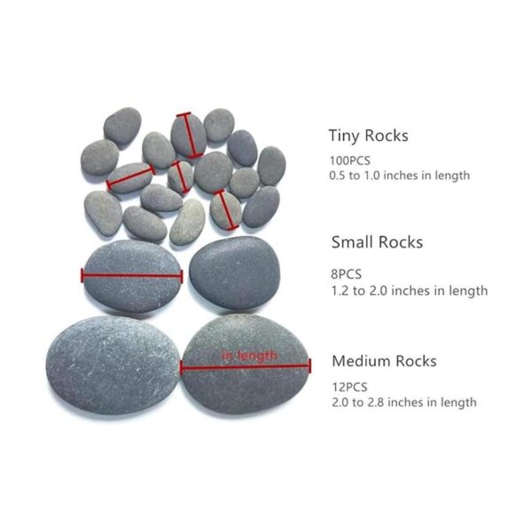 Lifetop 120 rocas de pintura rocas planas y lisas para