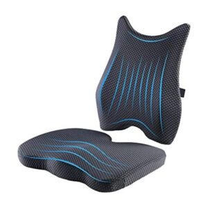 Cojín de asiento y almohada de apoyo lumbar almohadilla