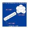 letsFix Accesorios de codo de PVC de 1 14 pulgadas_4