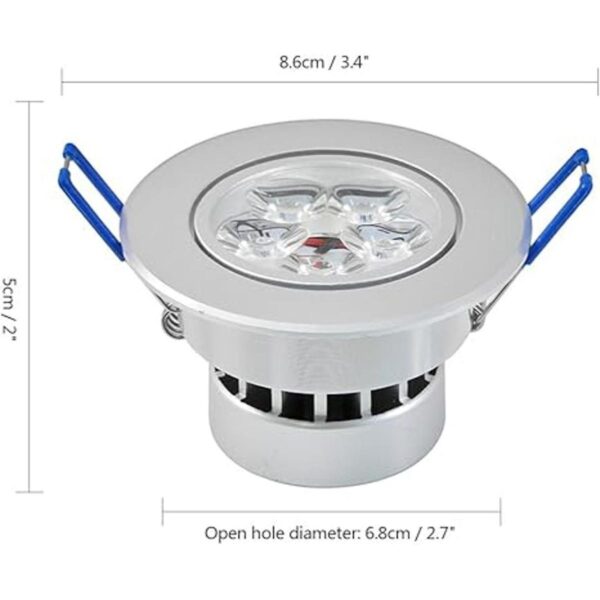Lemonbest Lámpara de techo regulable de 110 V 5 W luz de_4