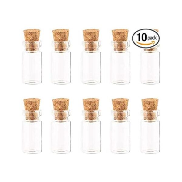 10 botellas vacías de vidrio de muestra de 0.0 fl oz_1