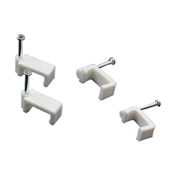 200 pcs 8 mm. plana Ethernet Cable de alambre Clips_1