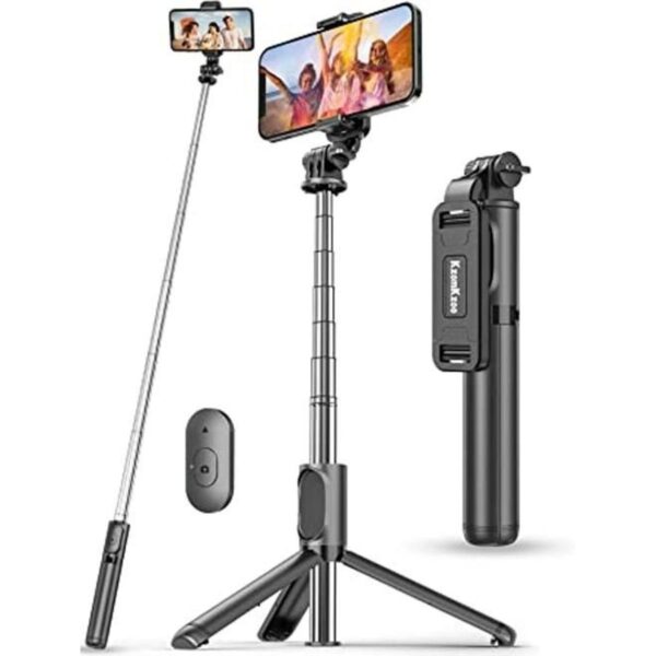 Trípode para selfie con control remoto inalámbrico_1