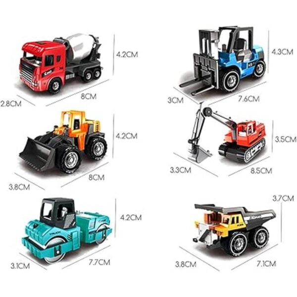 Odowalker Construcción Camiones Juguetes 6pcs Colorido_5