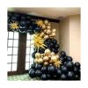 Kit de arco de guirnalda de globos dorados y negros 133_6