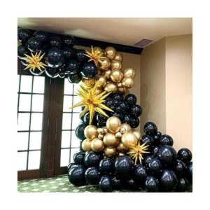 Kit de arco de guirnalda de globos dorados y negros 133_6