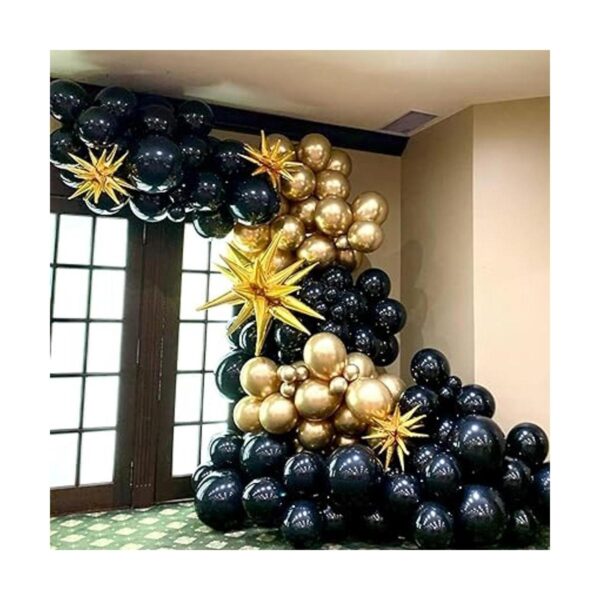 Kit de arco de guirnalda de globos dorados y negros 133_6