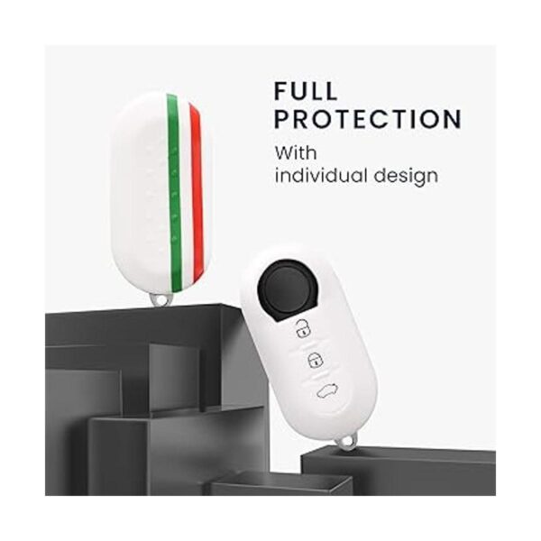 kwmobile Funda de silicona para llavero compatible con la_2