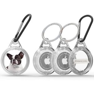 kuo yu Paquete de 4 fundas AirTag transparentes_1