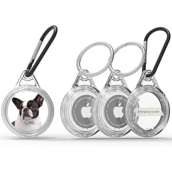 kuo yu Paquete de 4 fundas AirTag transparentes_1