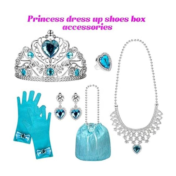Juego de zapatos de vestir de princesa para niñas juego_4
