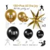 Kit de arco de guirnalda de globos dorados y negros 133_2