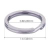 KINGFOREST 200 llaveros planos de 1 pulgada anillos de