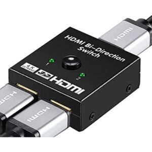 Kisdoo Conmutador HDMI de 2 puertos 2 en 1 salida AB_1