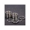 KINGFOREST 200 llaveros planos de 1 pulgada anillos de