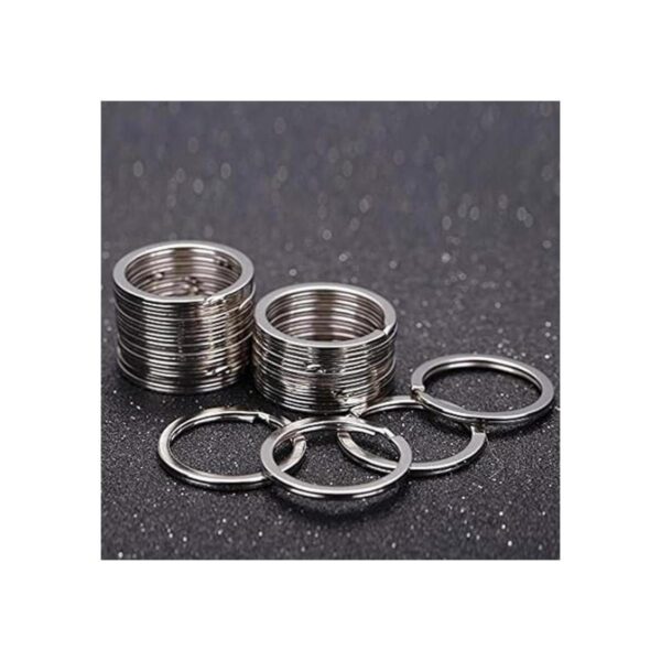 KINGFOREST 200 llaveros planos de 1 pulgada anillos de
