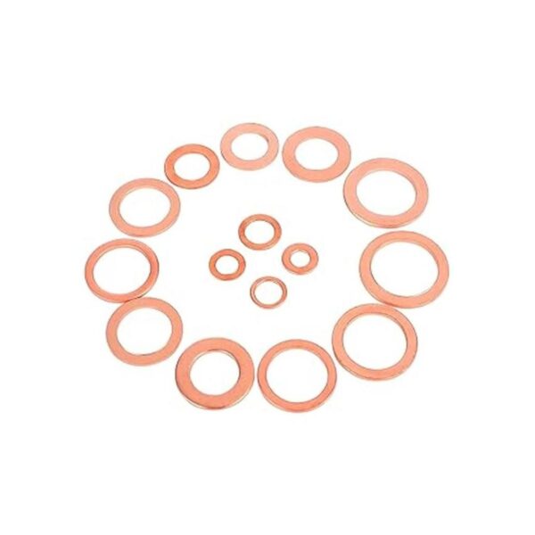 Toolwiz Juego de 150 arandelas de sellado métrico de cobre_3