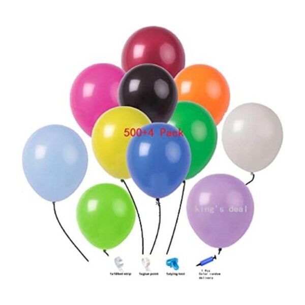 kings deal Paquete de 500 globos de fiesta de 12_1