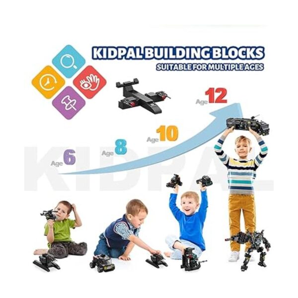 Bloques de construcción de robot STEM 51 en 1 para niños_4