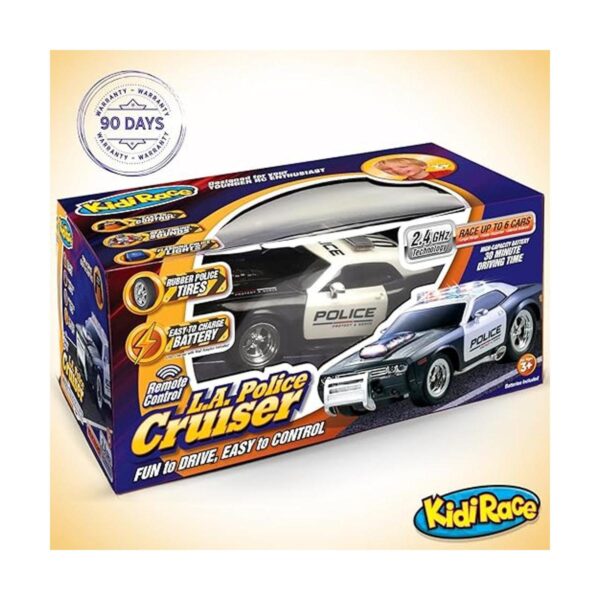Automóvil de policía para niños KidiRace con control_5