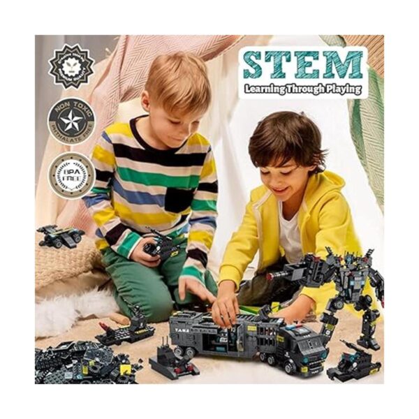 Bloques de construcción de robot STEM 51 en 1 para niños_3