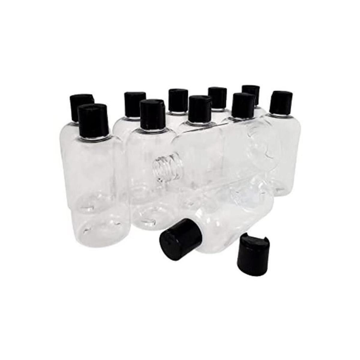 Kelkaa Boston Botellas redondas de plástico PET con tapa