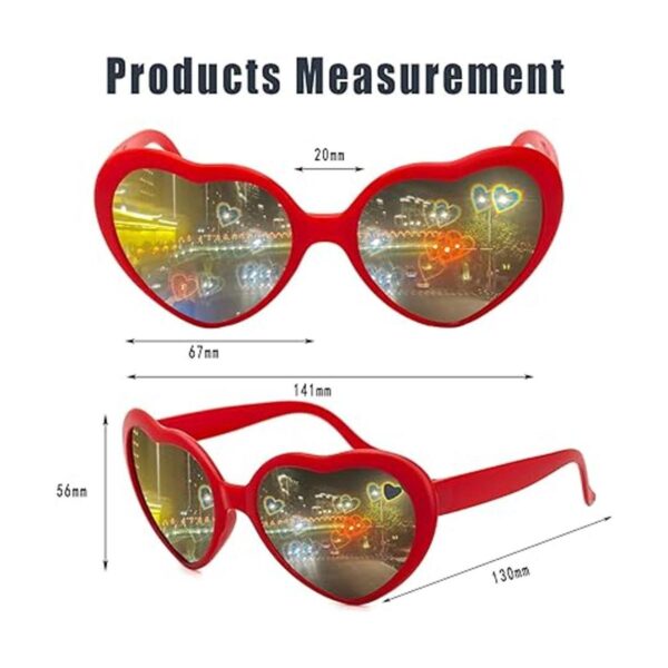 Lentes de sol de corazón para mujeres y hombres_3