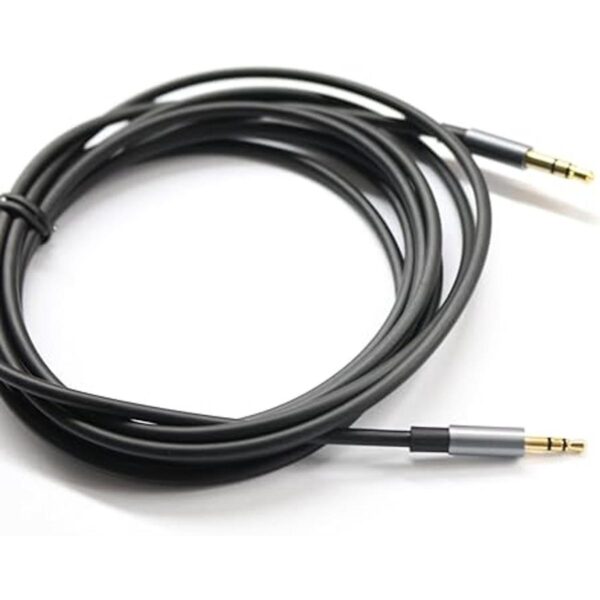 Cable de audio auxiliar para coche color negro chapado_2